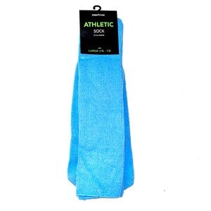 High Five‎ Athletic Tube Socks Sky Blue Large Adults 10-13 NEW 328030